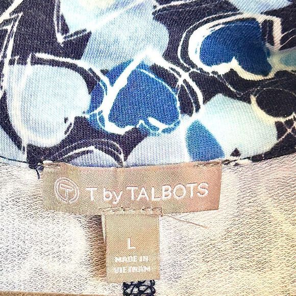 2 Talbots Cotton T-shirts Never Worn Size Large - Picture 4 of 6